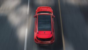 Jeep Renegade driving through Austin, TX